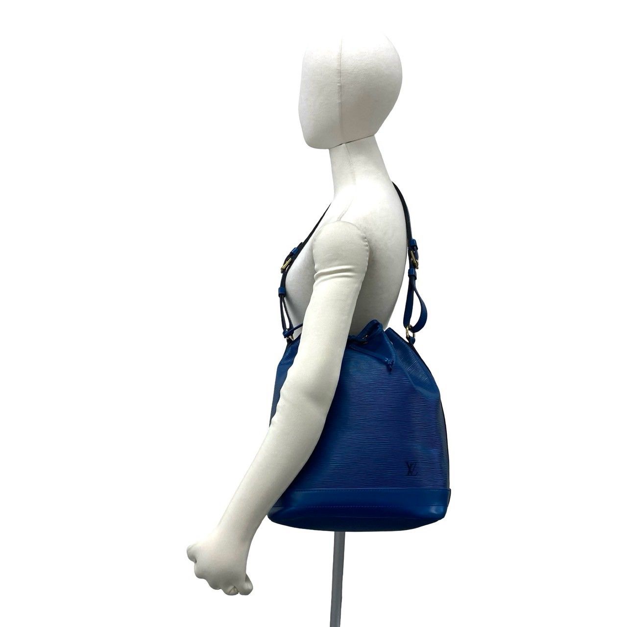 Louis Vuitton Vintage Noe Epi Leather Drawstring Shoulder Bag Cross Toledo Blue — view 2