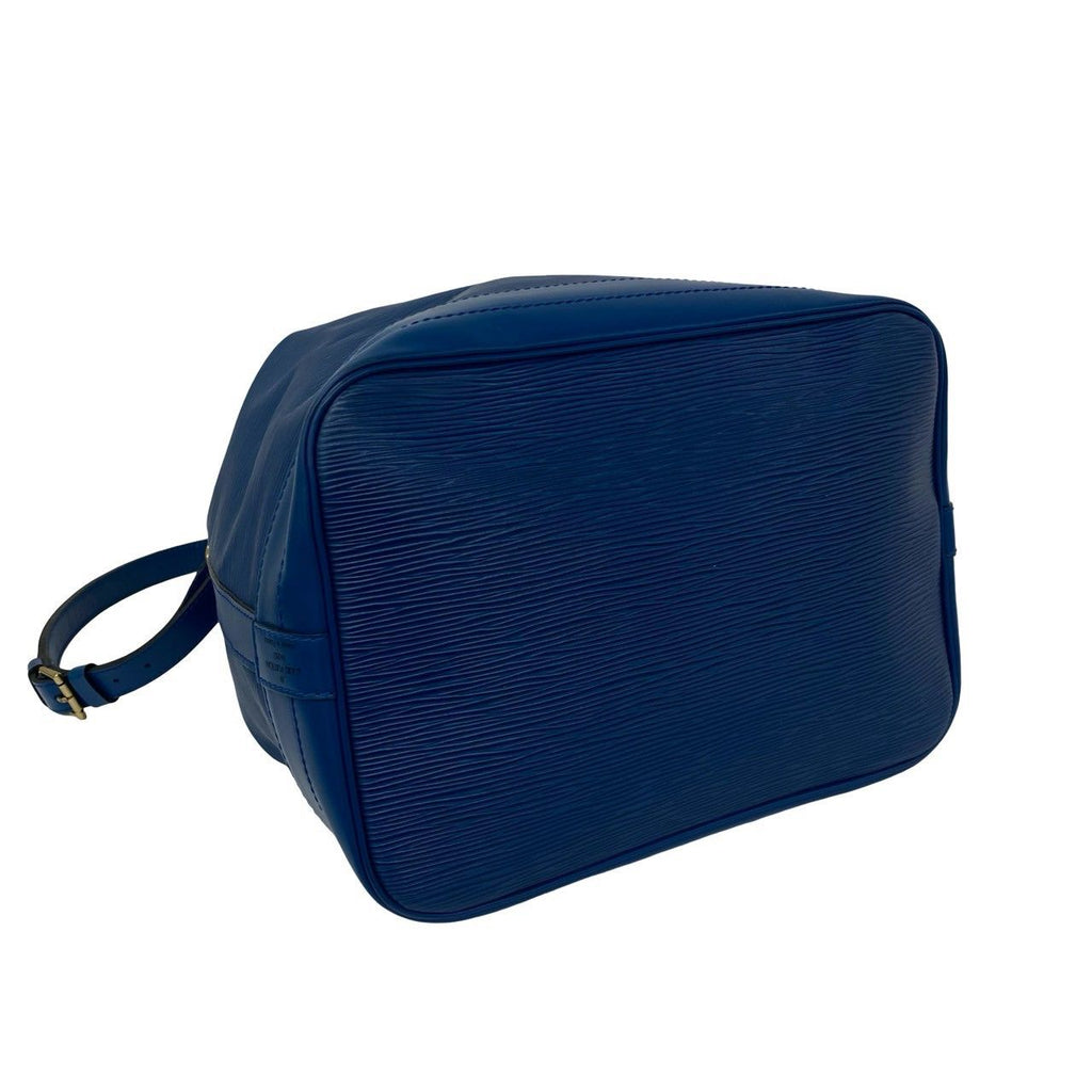 Louis Vuitton Vintage Noe Epi Leather Drawstring Shoulder Bag Cross Toledo Blue — view 7