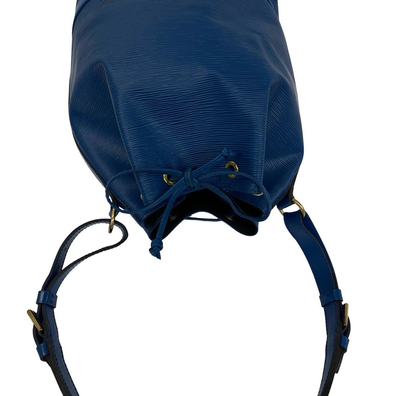 Louis Vuitton Vintage Noe Epi Leather Drawstring Shoulder Bag Cross Toledo Blue — view 4