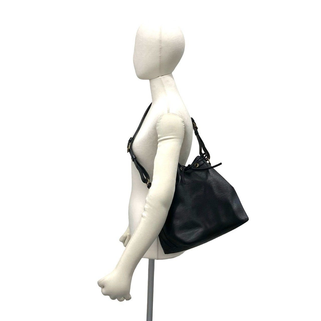 Louis Vuitton Vintage Petit Noe Epi Leather Drawstring Shoulder Bag Cross Noir — view 2