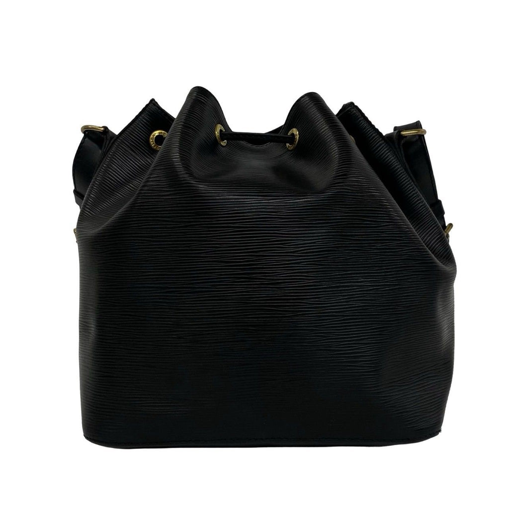 Louis Vuitton Vintage Petit Noe Epi Leather Drawstring Shoulder Bag Cross Noir — view 3