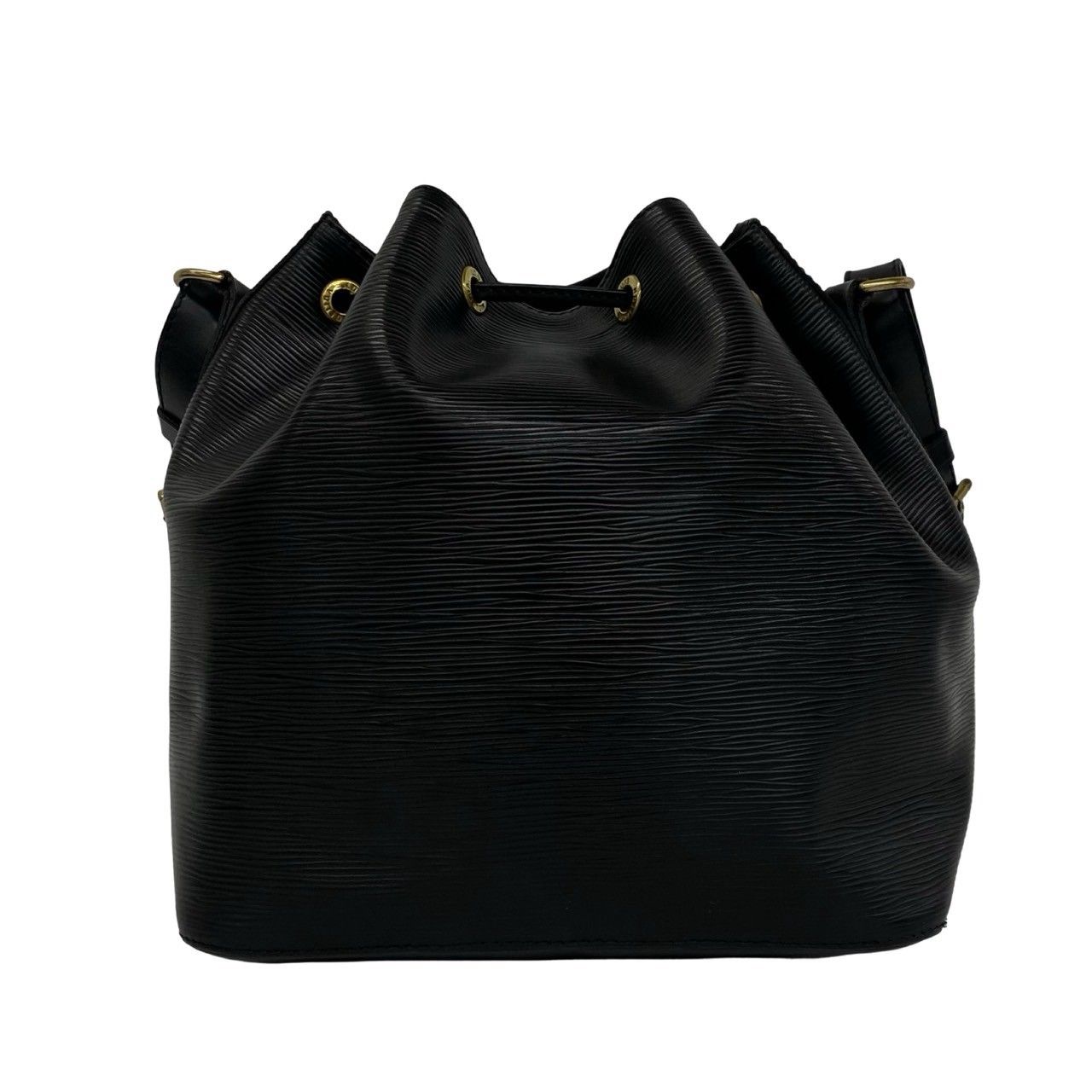 Louis Vuitton Vintage Petit Noe Epi Leather Drawstring Shoulder Bag Cross Noir — view 3