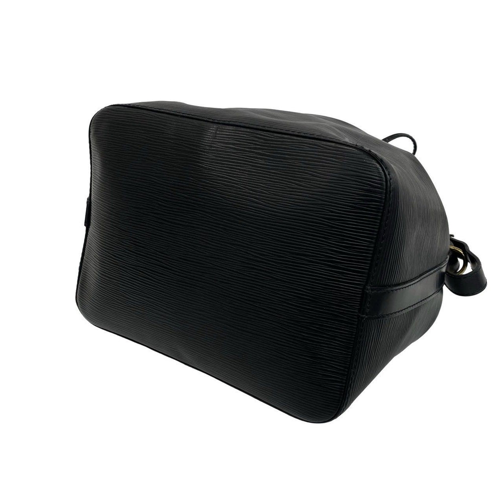 Louis Vuitton Vintage Petit Noe Epi Leather Drawstring Shoulder Bag Cross Noir — view 8
