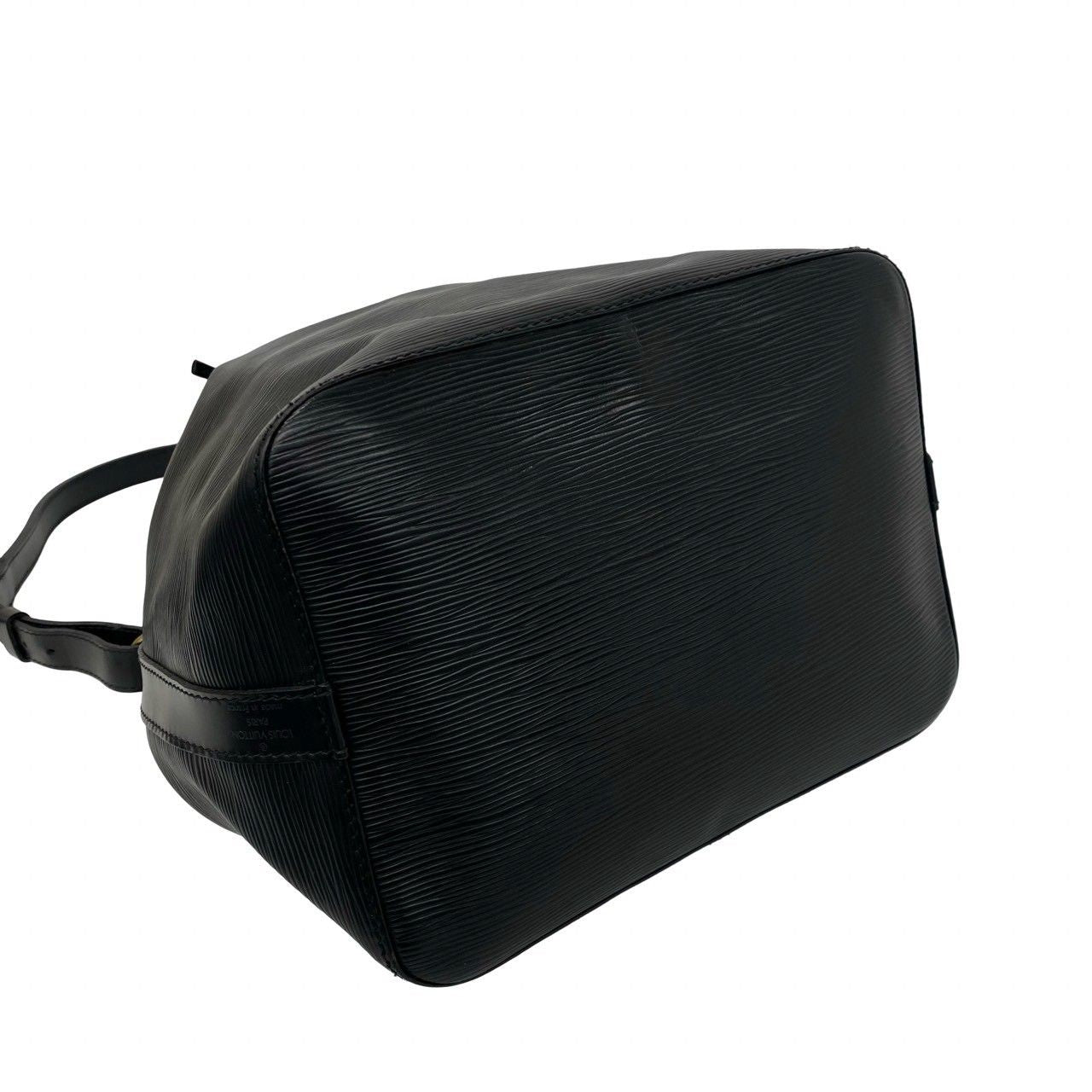 Louis Vuitton Vintage Petit Noe Epi Leather Drawstring Shoulder Bag Cross Noir — view 7