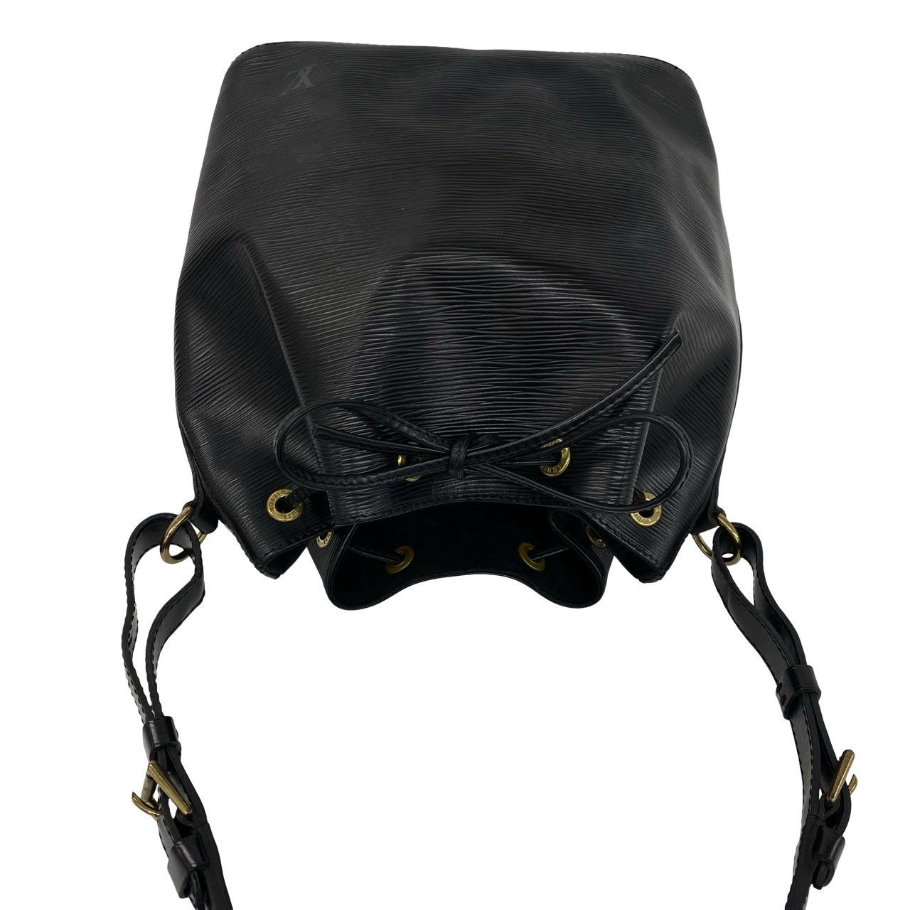 Louis Vuitton Vintage Petit Noe Epi Leather Drawstring Shoulder Bag Cross Noir — view 4