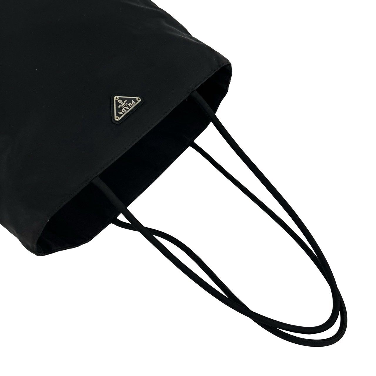 Prada Tessuto Nylon Tote Handbag Business Black — view 4