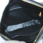 Chanel Quilted Caviar Leather Shoulder Bag CC Logo Tassel Number 2 Black Gold — view 5