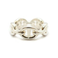 Hermes Heaven Chaine D'ancre Enchainee Ring PM Small 51 Silver