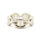 Hermes Heaven Chaine D'ancre Enchainee Ring PM Small 51 Silver