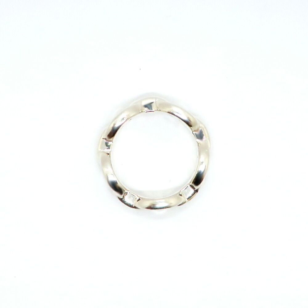 Hermes Heaven Chaine D'ancre Enchainee Ring PM Small 51 Silver — view 3