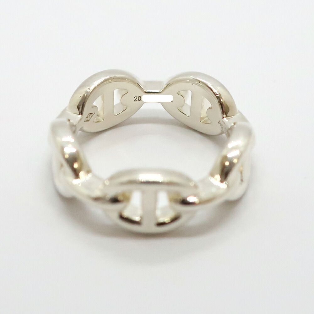 Hermes Heaven Chaine D'ancre Enchainee Ring PM Small 51 Silver — view 6