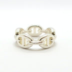 Hermes Heaven Chaine D'ancre Enchainee Ring PM Small 51 Silver — view 2