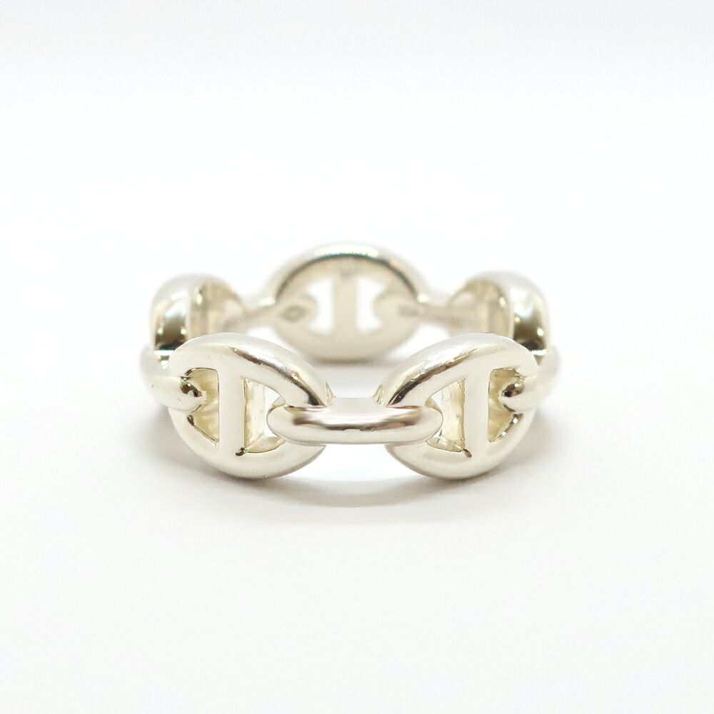 Hermes Heaven Chaine D'ancre Enchainee Ring PM Small 51 Silver — view 2