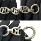 Hermes Vintage Logo Bra 925 Sterling Silver Accessory Bracelet — view 3