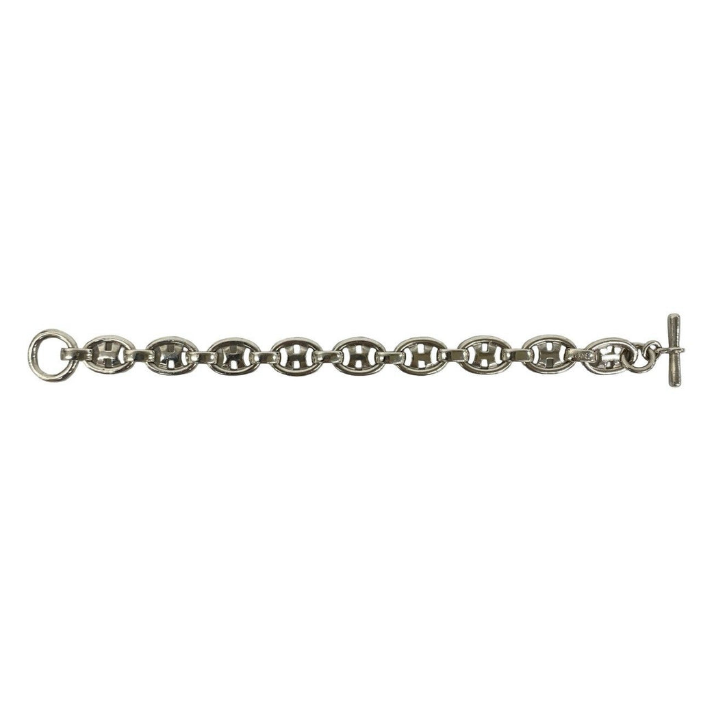 Hermes Vintage Logo Bra 925 Sterling Silver Accessory Bracelet — view 5
