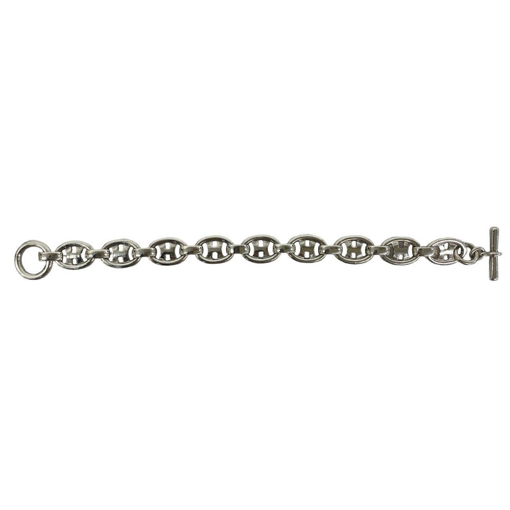 Hermes Vintage Logo Bra 925 Sterling Silver Accessory Bracelet — view 6