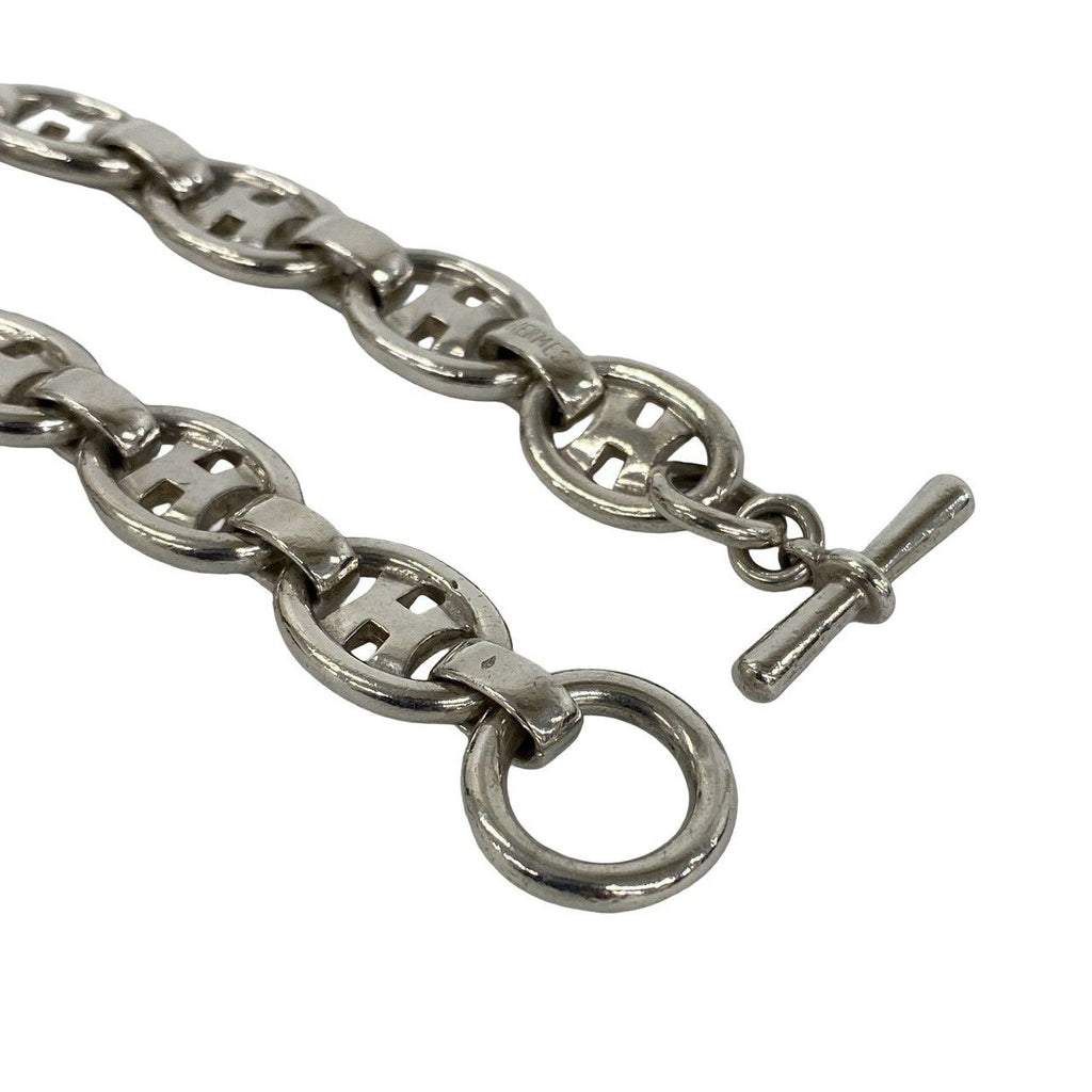 Hermes Vintage Logo Bra 925 Sterling Silver Accessory Bracelet — view 4