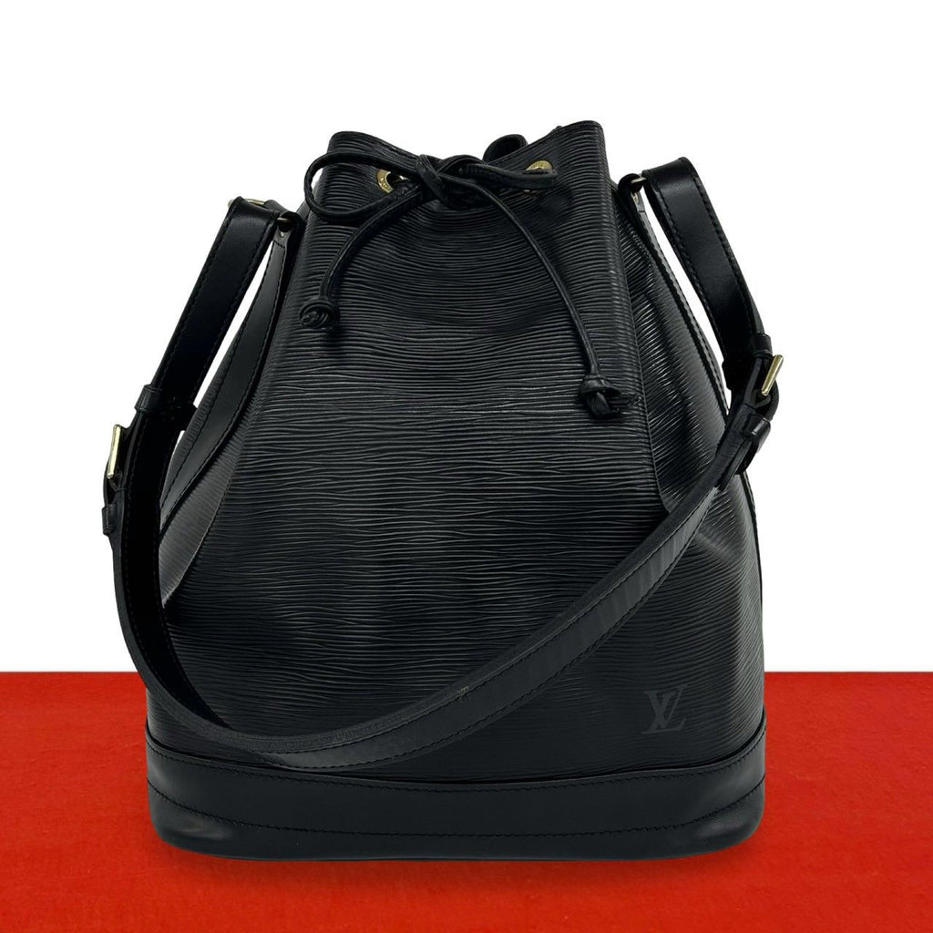 Louis Vuitton Vintage Noe Epi Leather Shoulder Bag Tote Noir