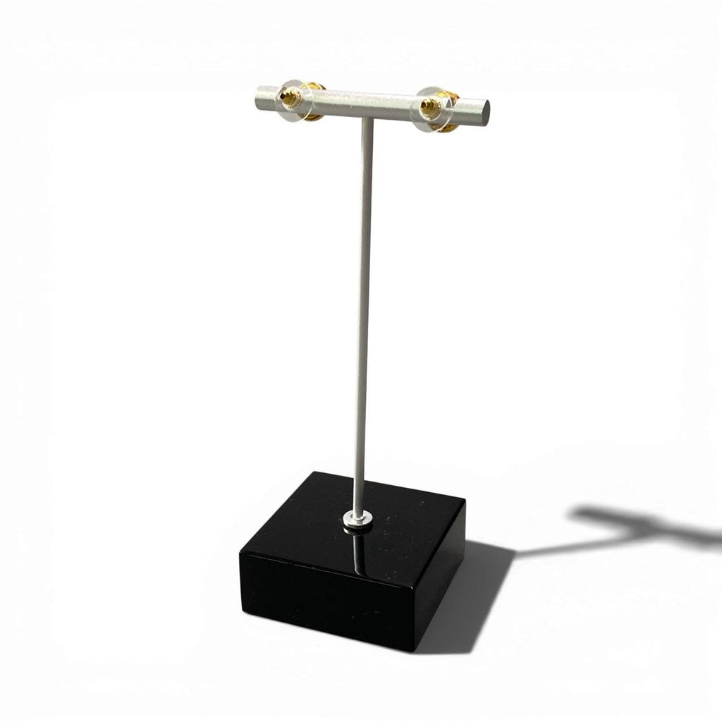 Chanel @ Vintage CC Logo Small Pierced Earring — view 3