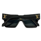 Louis Vuitton Sunglasses Eyewear Cyclone Monogram Flower Swarovski Black — view 8