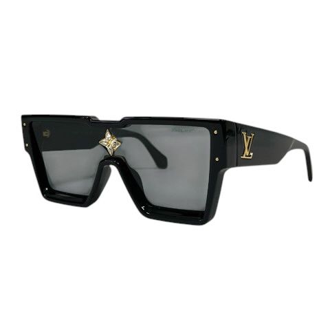 Louis Vuitton Sunglasses Eyewear Cyclone Monogram Flower Swarovski Black