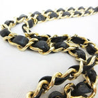 Chanel Shoulder Bag Chain Quilted CC Logo Leather Black — view 7
