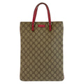 Gucci Beige Pink GG Supreme Canvas Tote Handbag