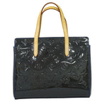 Louis Vuitton LV Catalina BB Vernis Leather Handle Grand Blue Bag Vintage