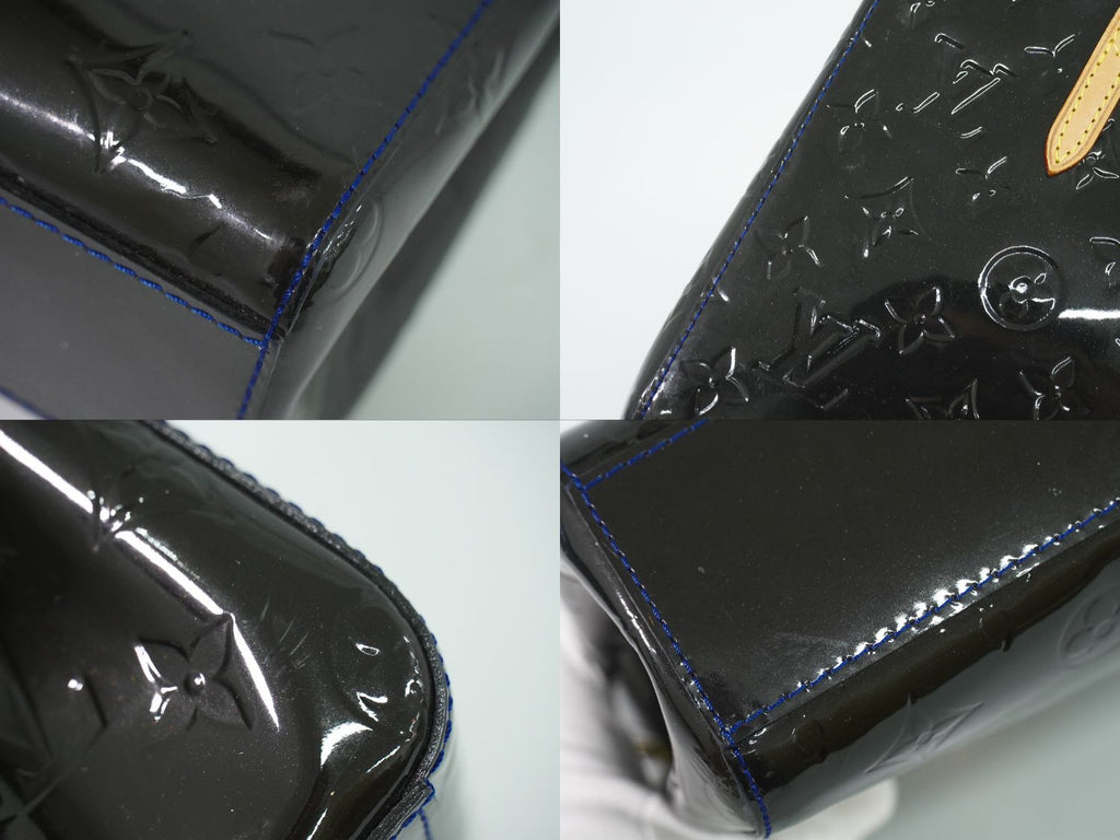 Louis Vuitton LV Catalina BB Vernis Leather Handle Grand Blue Bag Vintage — view 7