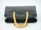 Louis Vuitton LV Catalina BB Vernis Leather Handle Grand Blue Bag Vintage — view 5