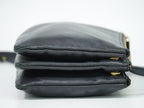 Celine Trio Small Shoulder Bag Pochette Leather Black Vintage — view 4