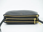 Celine Trio Small Shoulder Bag Pochette Leather Black Vintage — view 5