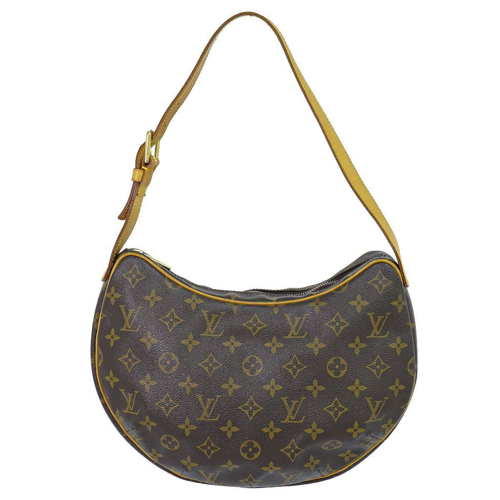 Louis Vuitton LV Croissant MM Monogram Shoulder Bag Brown Vintage