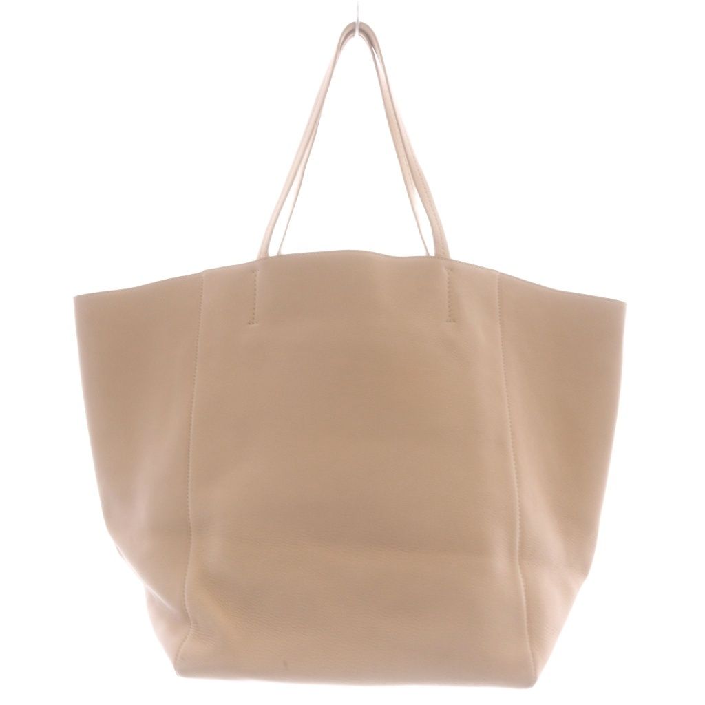 Celine Cabas Phantom Tote Handbag Leather Beige — view 2