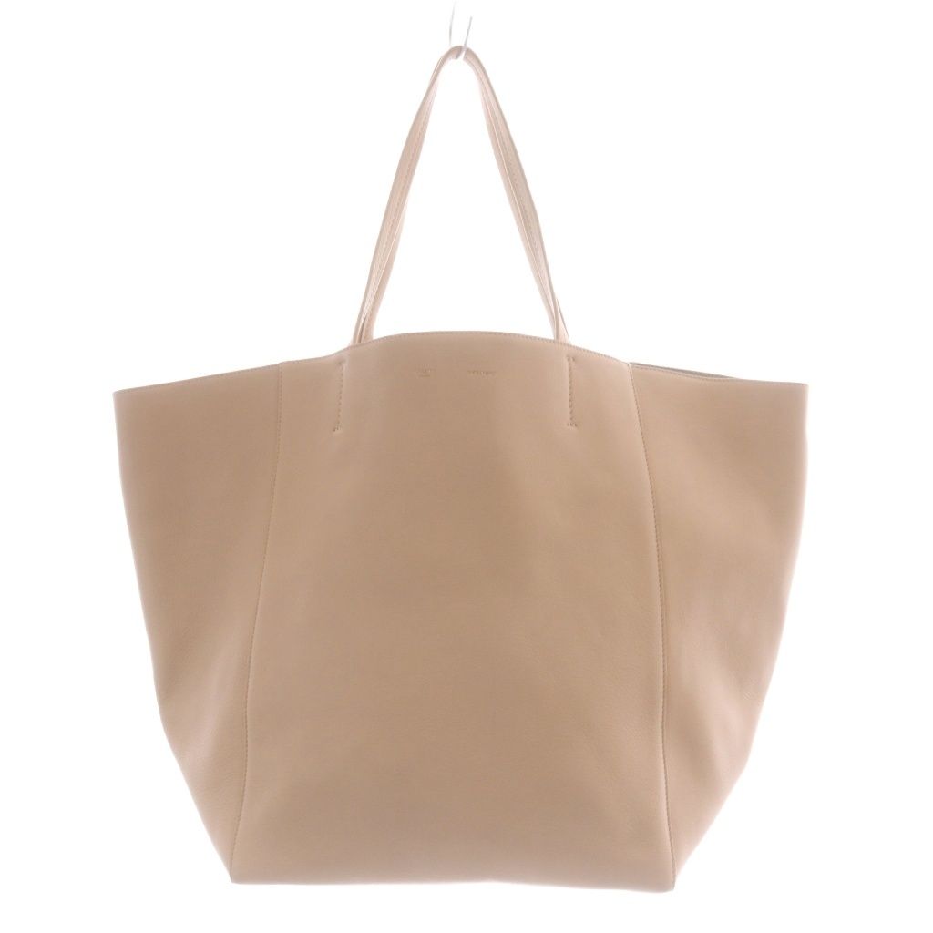 Celine Cabas Phantom Tote Handbag Leather Beige