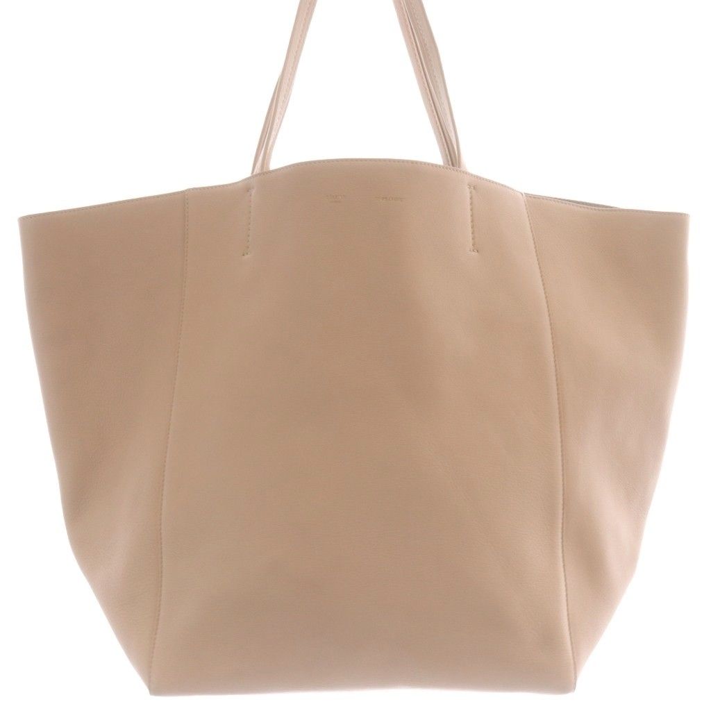Celine Cabas Phantom Tote Handbag Leather Beige — view 4