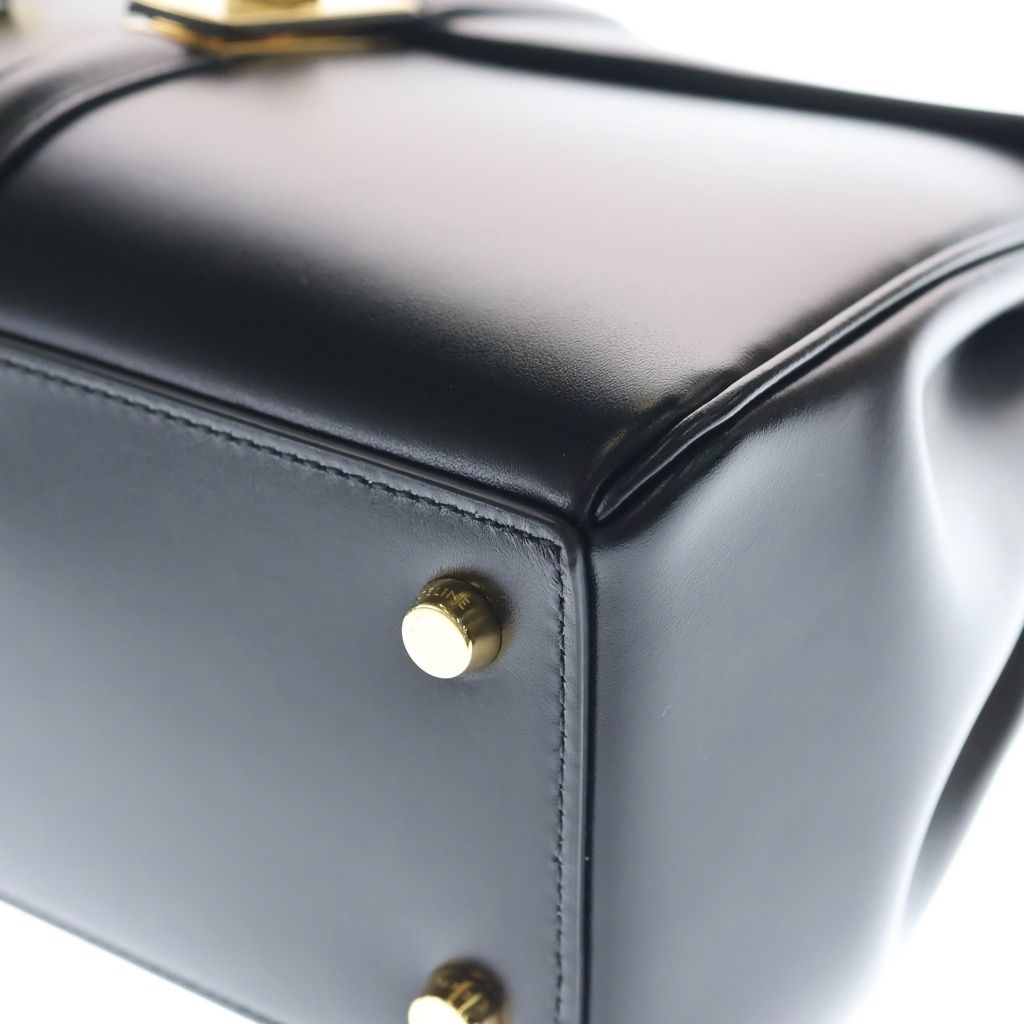Celine Small 16 Saise Shoulder Bag Calfskin Leather Gold Black — view 5