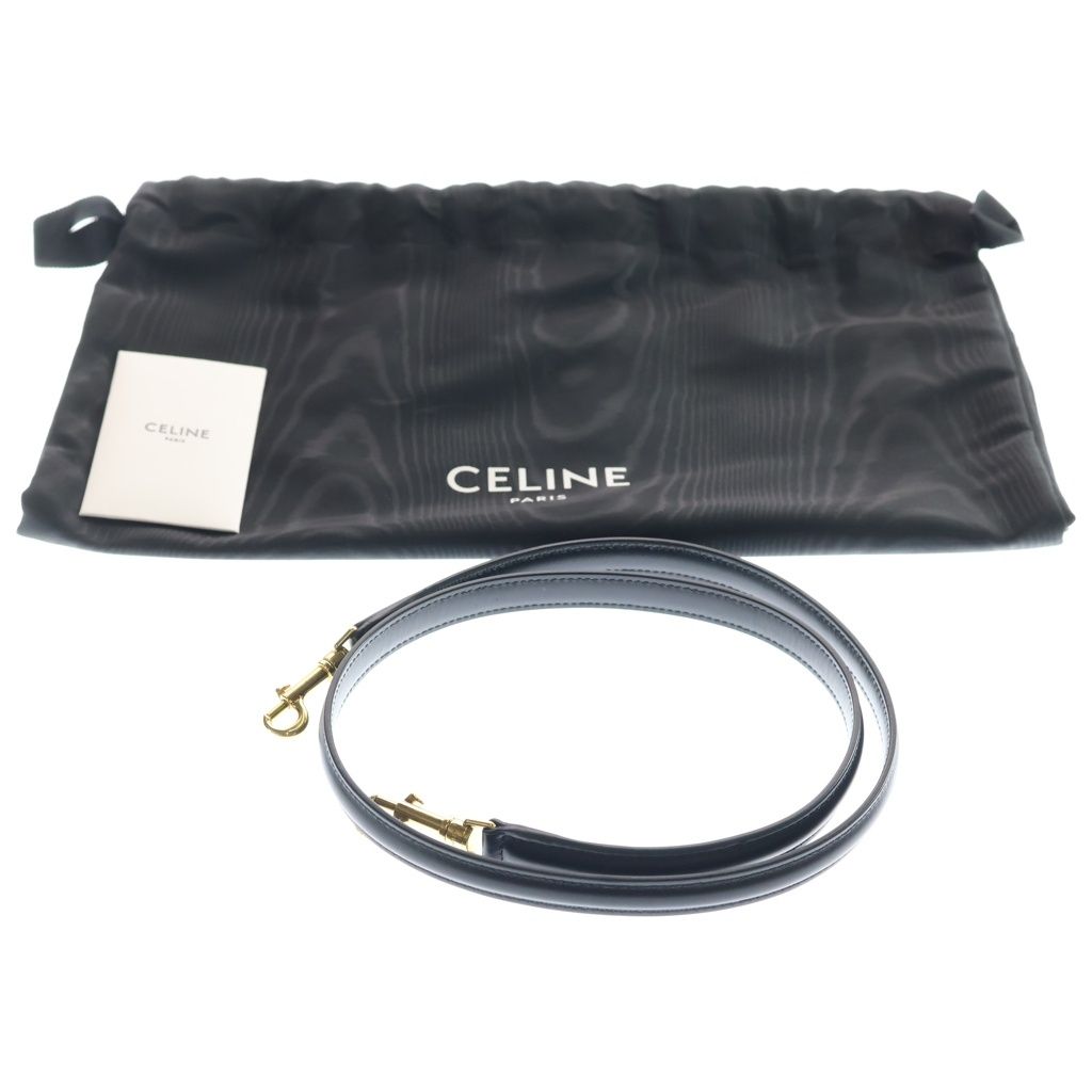Celine Small 16 Saise Shoulder Bag Calfskin Leather Gold Black — view 8