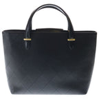 Chanel Quilted Classic Shopping Handbag Tote Shoulder Bag Black Caviar Leather — view 2