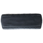 Chanel Quilted CC Logo Top Handle Caviar Leather Gold Black — view 4