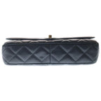 Chanel 25 S Flap S Chain Shoulder Bag Black Lambskin Gold — view 4
