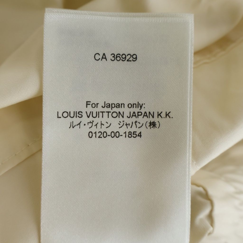 Louis Vuitton Monogram Scarf Safari Shirt Dress Sleeveless Gather Beige — view 8