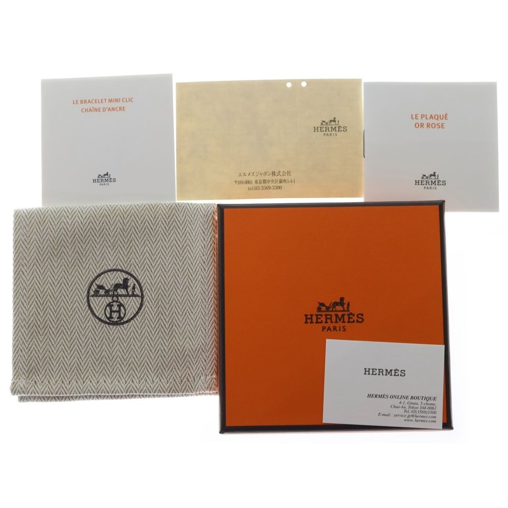 Hermes Mini Click Chaine D'ancre Bracelet Gold — view 6