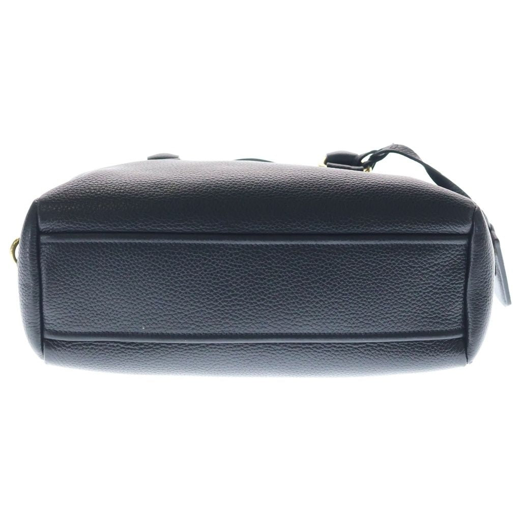 Prada Bauletto Pelle Vitello Phenix Phoenix Leather Mini Black Handbag — view 4