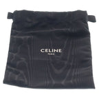 Celine Trekking Mobile Pouch Nylon Leather Shoulder Bag Silver Black — view 8
