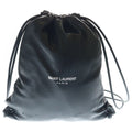 Saint Laurent Paris Teddy Small Leather Shoulder Bag Drawstring Black