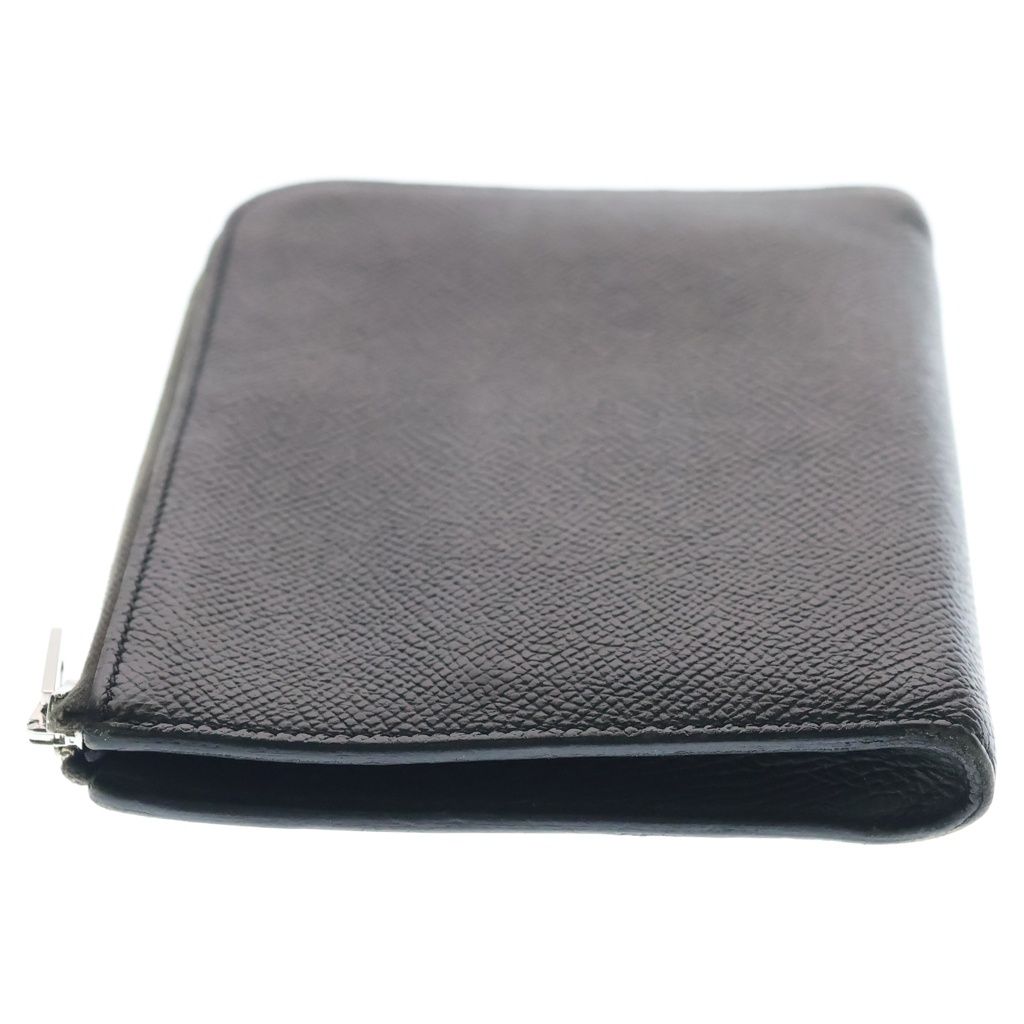 Hermes Remix Duo Silver Round Zip Wallet Black — view 3