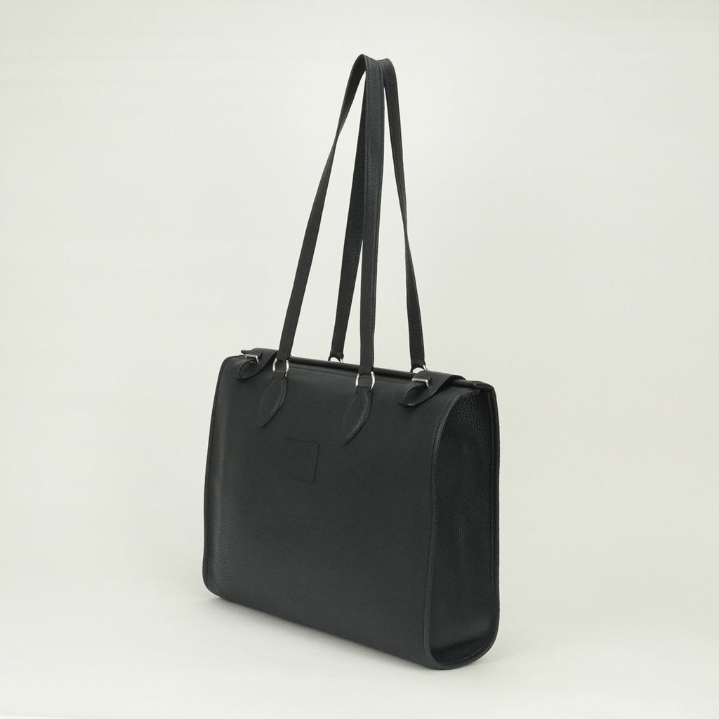 Hermes Cabas 40 Business Briefcase Taurillon Clemence Dark Navy — view 2