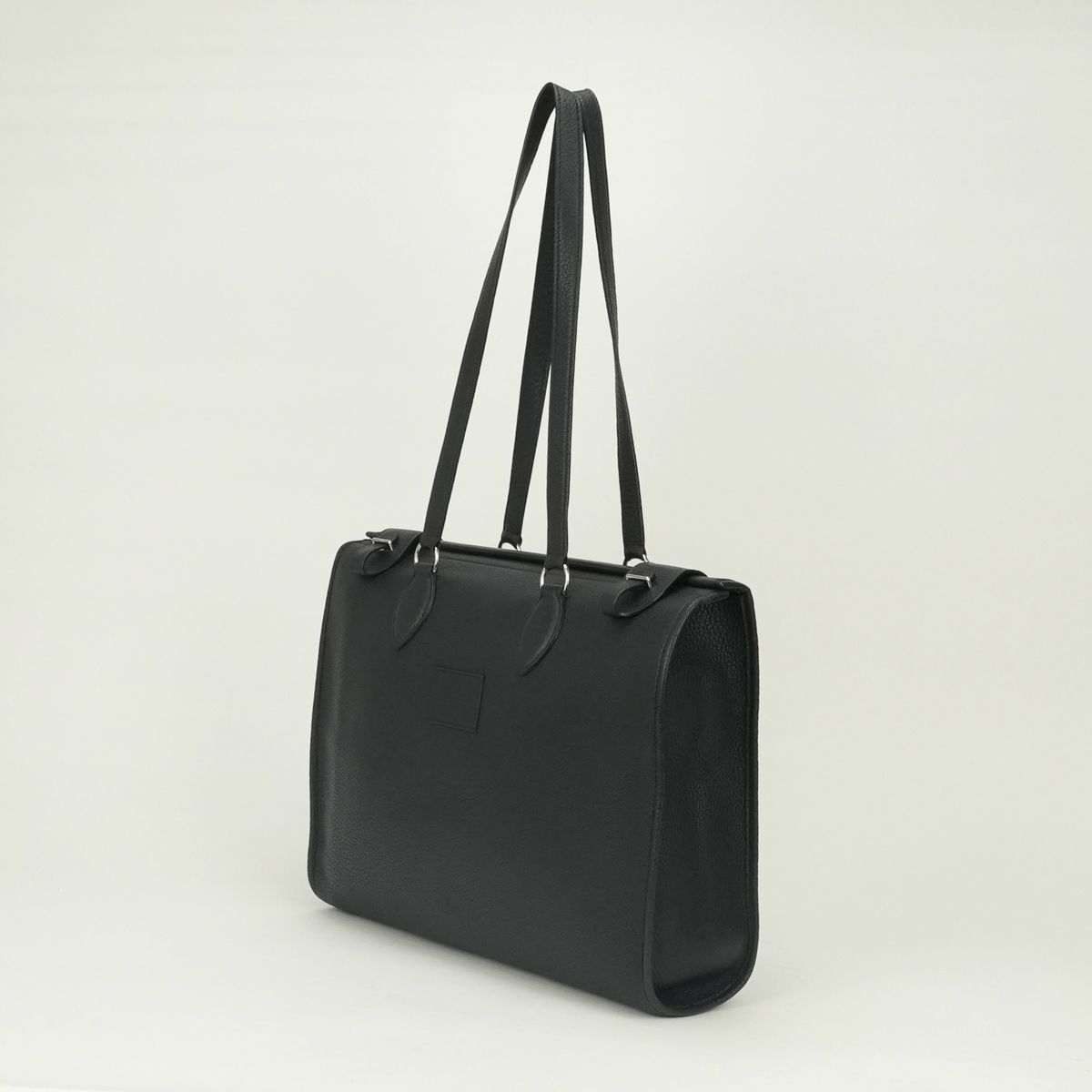 Hermes Cabas 40 Business Briefcase Taurillon Clemence Dark Navy — view 2