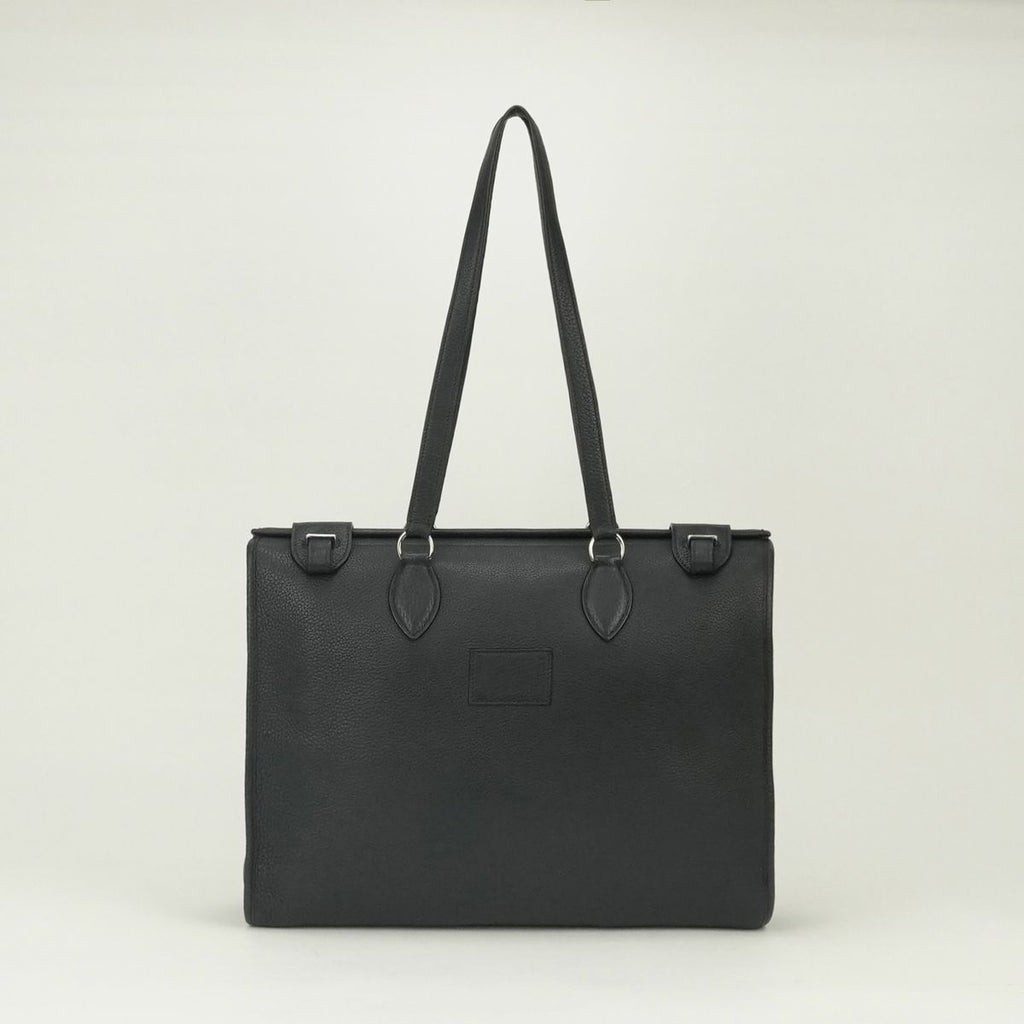 Hermes Cabas 40 Business Briefcase Taurillon Clemence Dark Navy